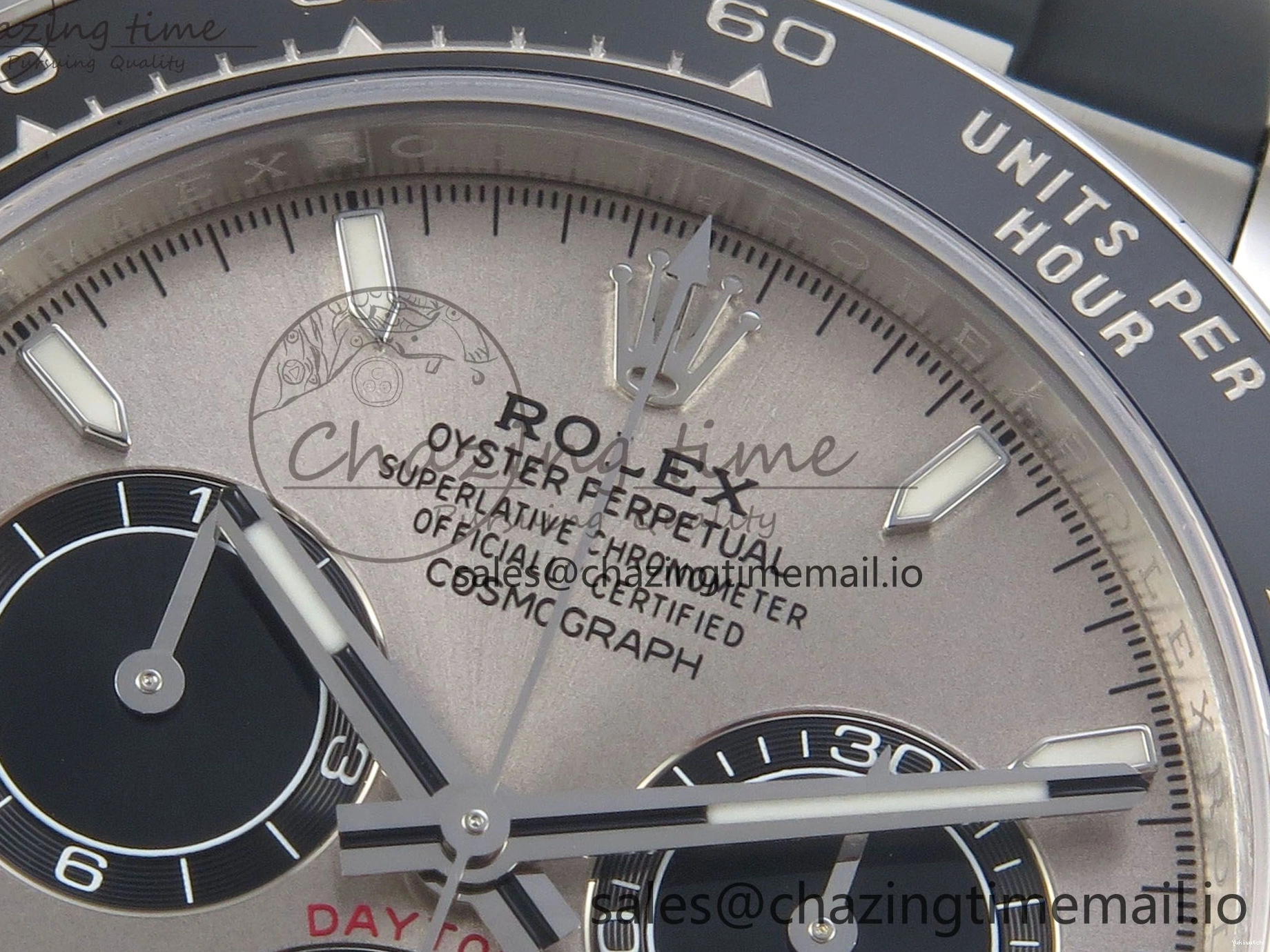 VS4131 Oysterflex Strap Gray VSF Best Black on Edition Daytona Dial V2 (Weighted) 1:1 126519 0225